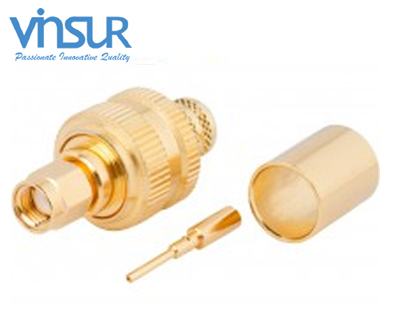 11911017 -- RF CONNECTOR - 50OHMS, RP SMA MALE, STRAIGHT, CRIMP TYPE, LMR-400 CABLE